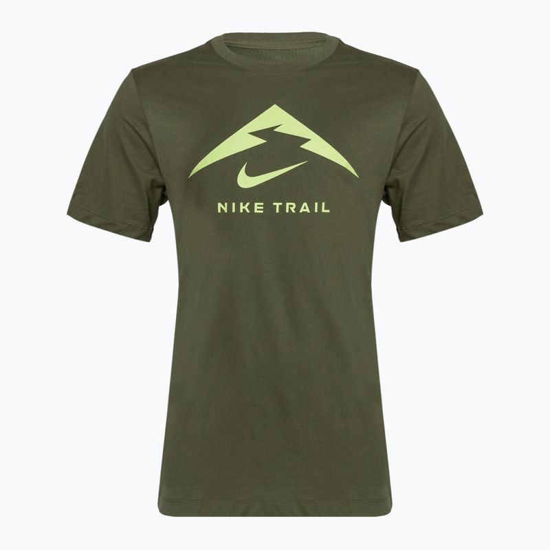 Pánske bežecké tričko Nike Dri-Fit UV medium olive