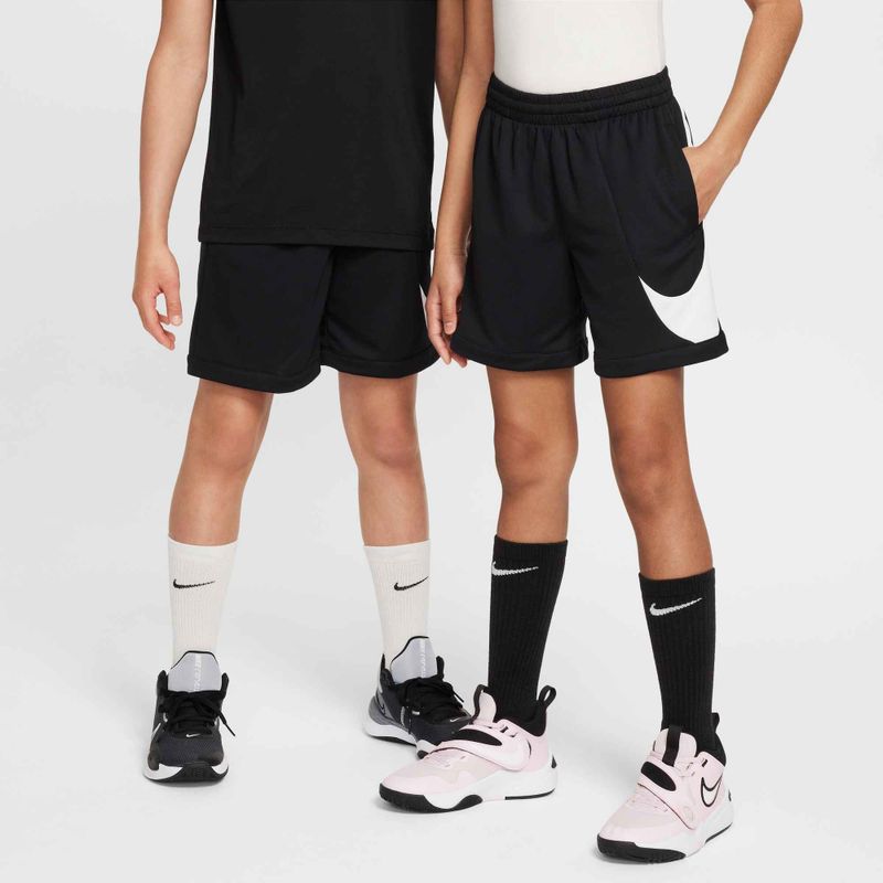 Detské tréningové šortky Nike Dri-Fit Multi+ black/white/black 5