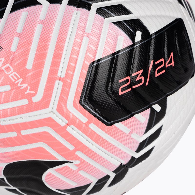 Futbalová lopta Nike Academy white/sunset pulse/black veľ. 4 3