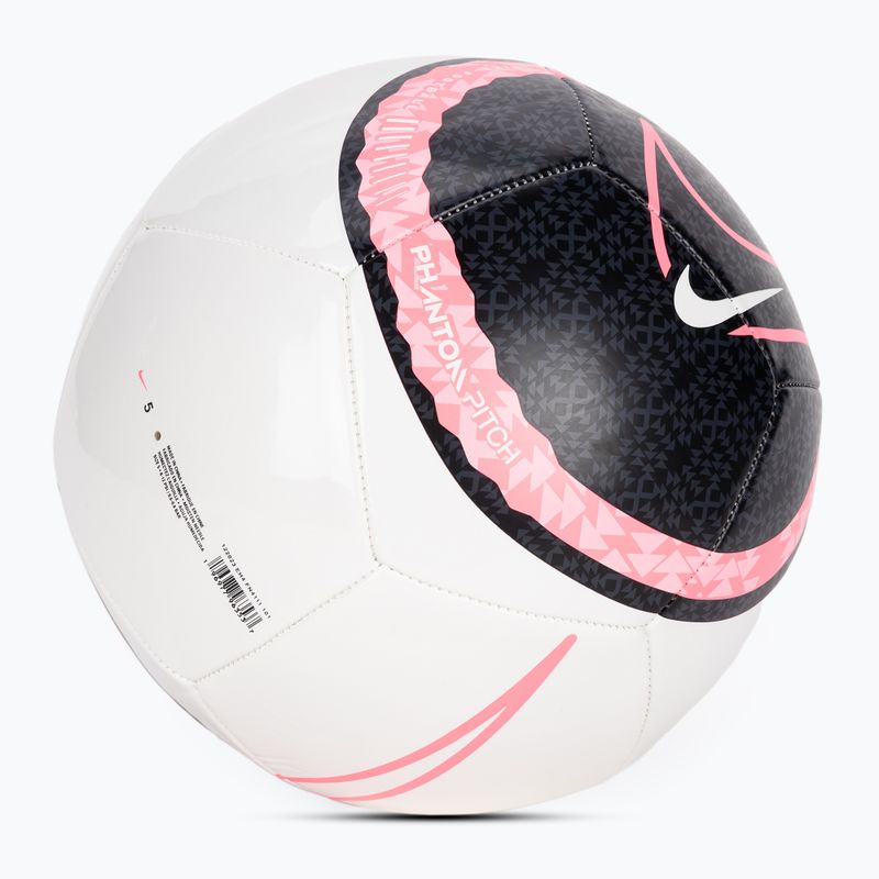 Futbalová lopta Nike Phantom white/black/sunset pulse veľ. 5 2