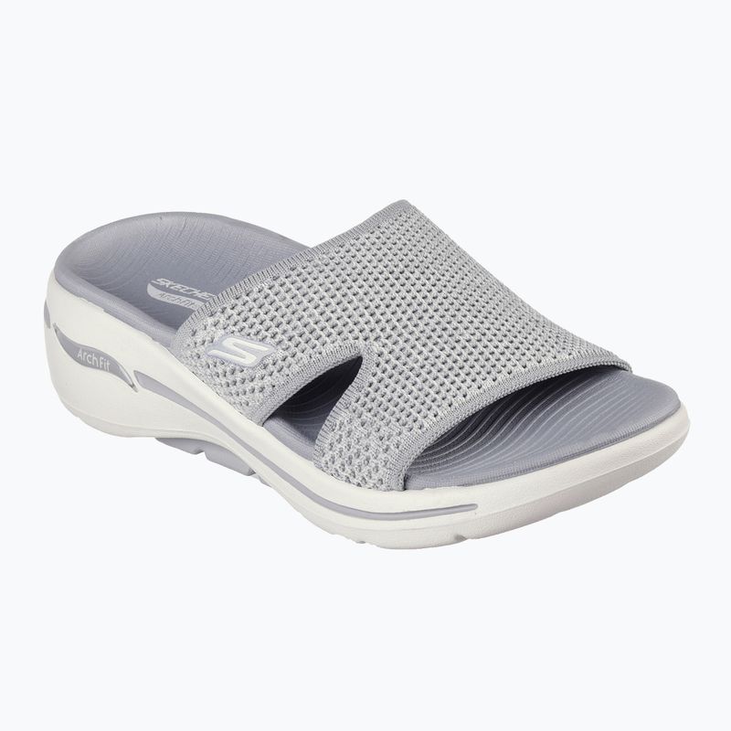 Dámske šľapky SKECHERS Go Walk Arch Fit Joyful gray 8