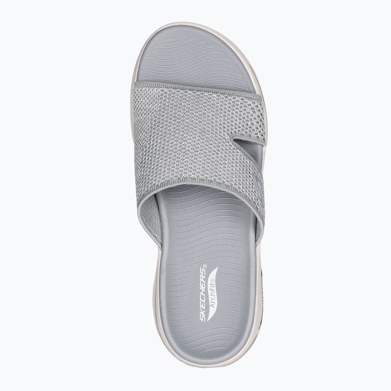 Dámske šľapky SKECHERS Go Walk Arch Fit Joyful gray 11
