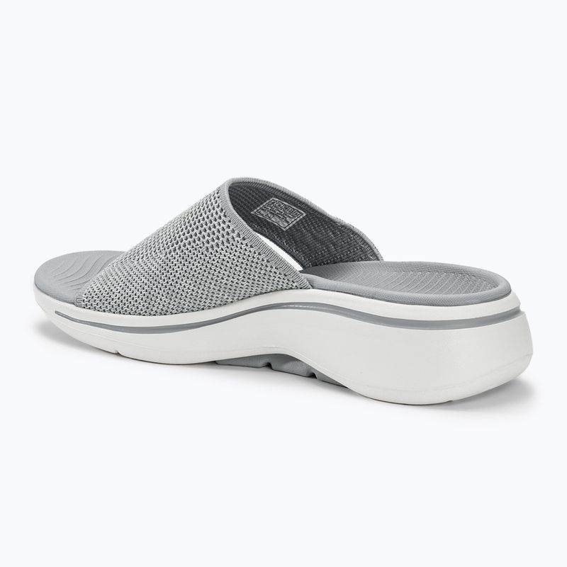 Dámske šľapky SKECHERS Go Walk Arch Fit Joyful gray 3