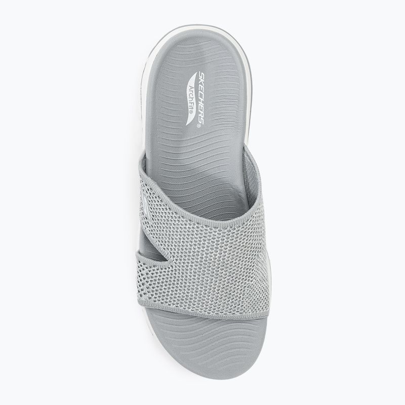 Dámske šľapky SKECHERS Go Walk Arch Fit Joyful gray 5