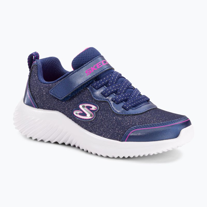 SKECHERS Bounder Girly Groove detská tréningová obuv navy