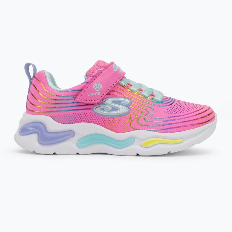 Detská obuv SKECHERS S-Lights Wavy Beams pink/multi 3