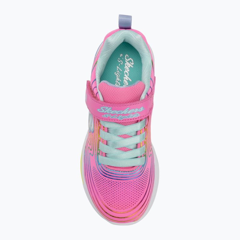 Detská obuv SKECHERS S-Lights Wavy Beams pink/multi 5