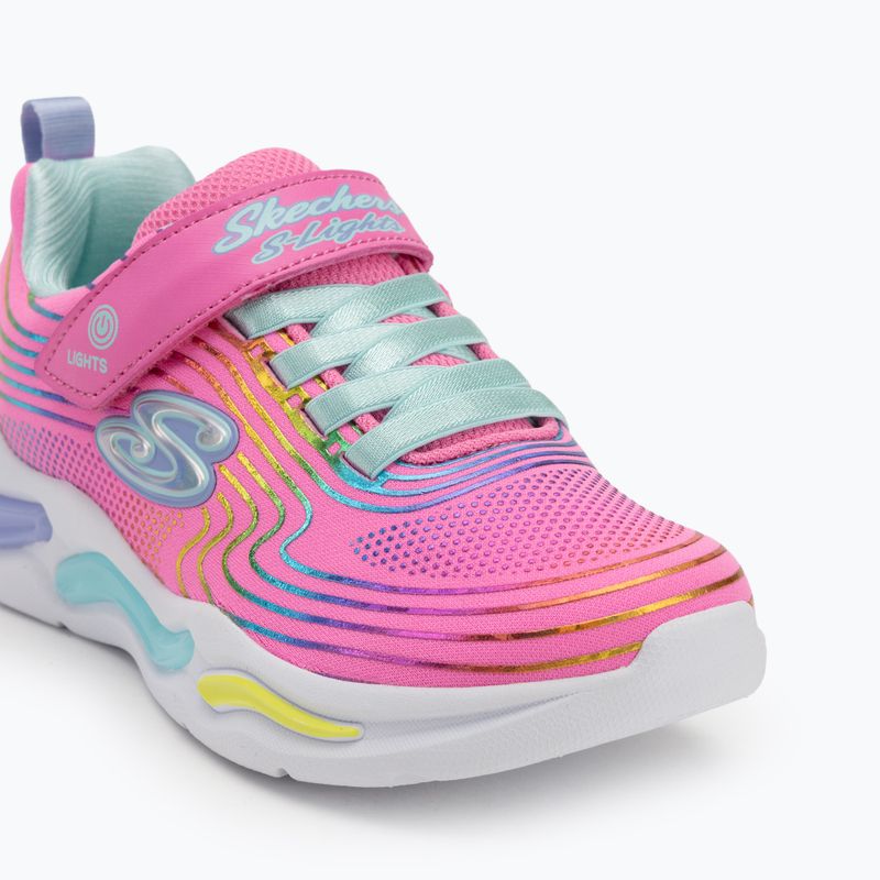 Detská obuv SKECHERS S-Lights Wavy Beams pink/multi 7