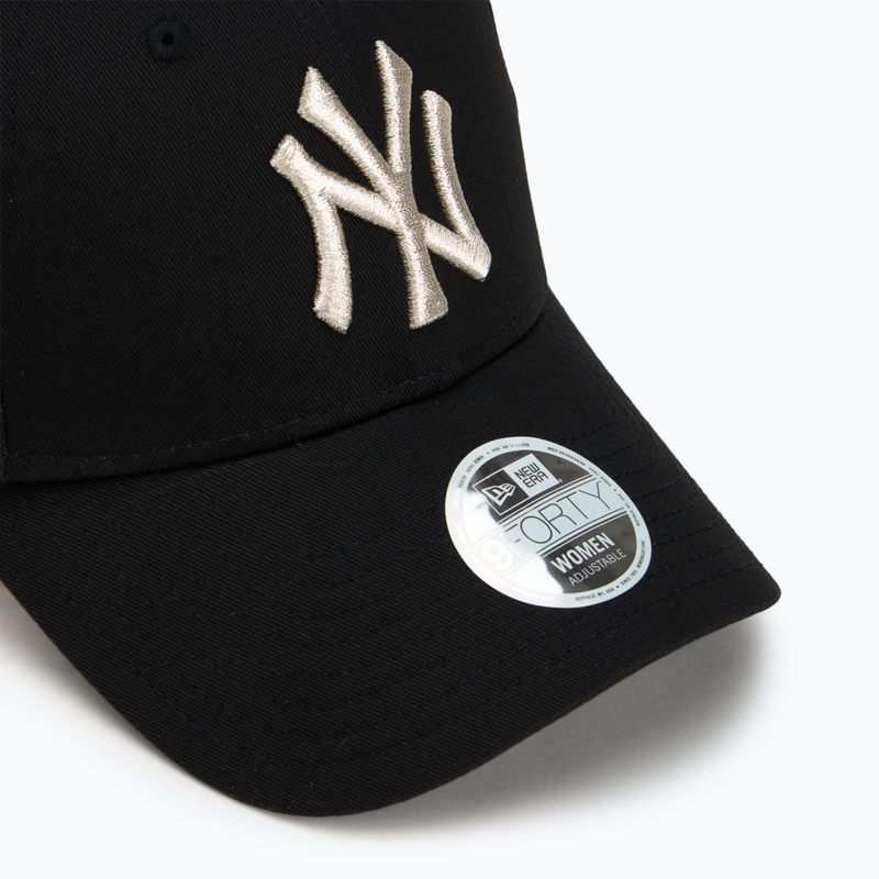 Šiltovka New Era Metallic Logo 9Forty New York Yankees black 3