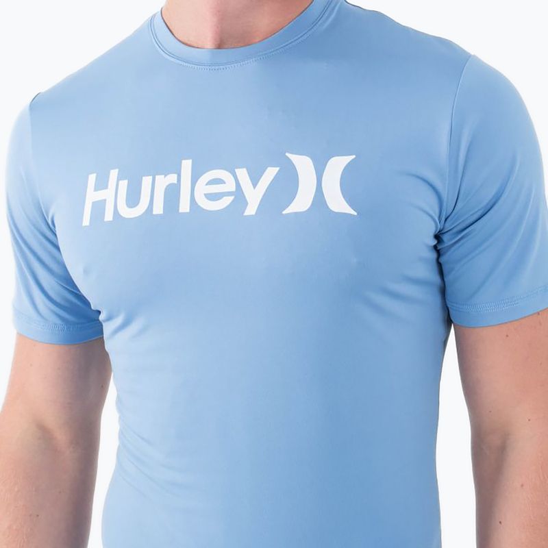 Pánske tričko Hurley O&O Quickdry Rashguard aquifer 5