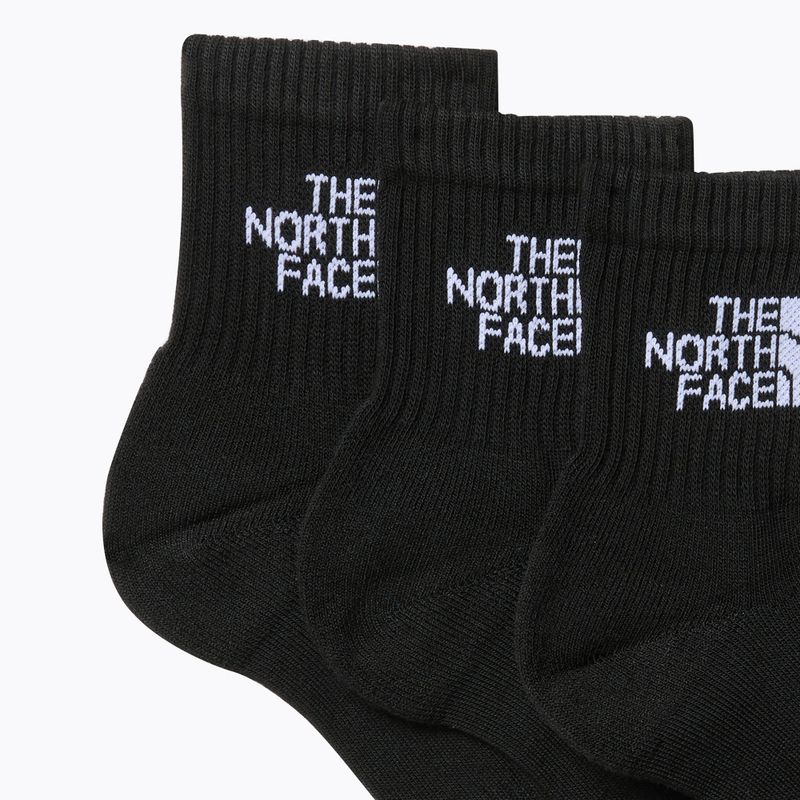 Trekingové ponožky The North Face Multi Sport Cush Quarter Sock 3 páry čierne 2