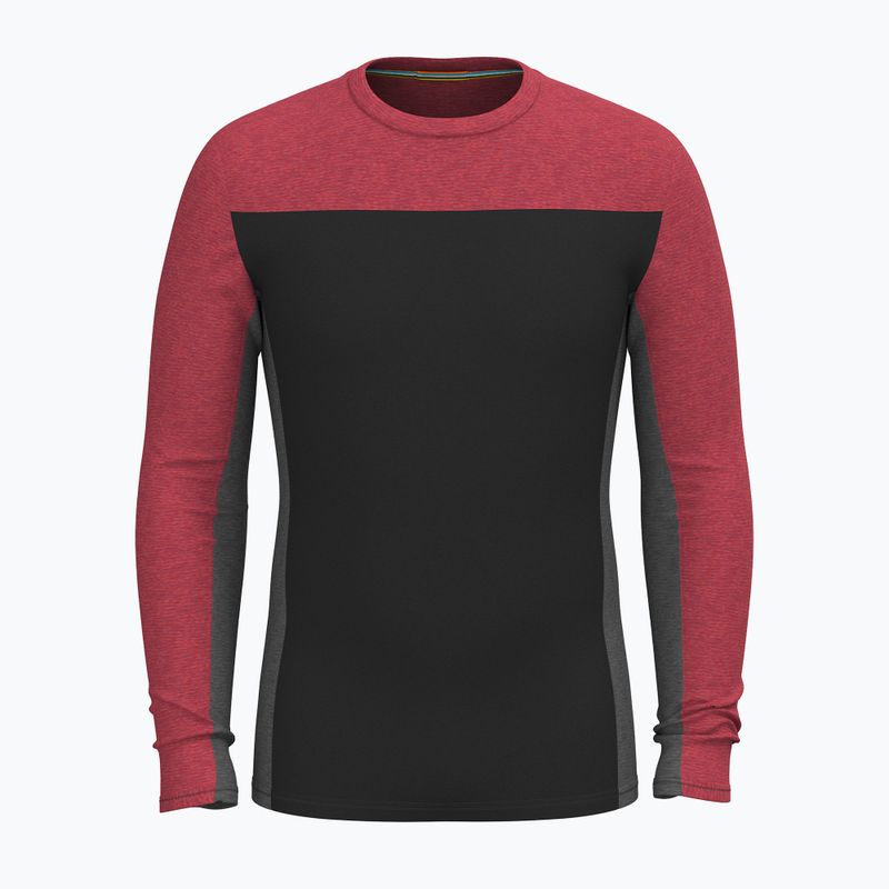 Pánsky termoaktívny longsleeve Smartwool Classic Thermal Merino Base Layer Colorblock Crew black 3