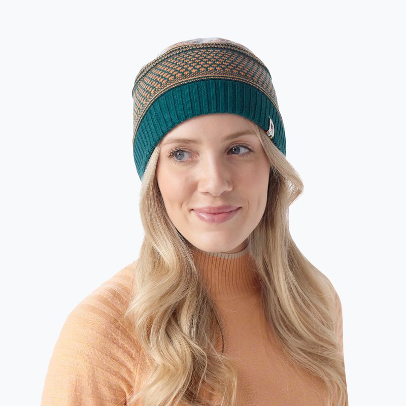 Zimná čiapka Smartwool Popcorn Cable Reversible emerald green 2