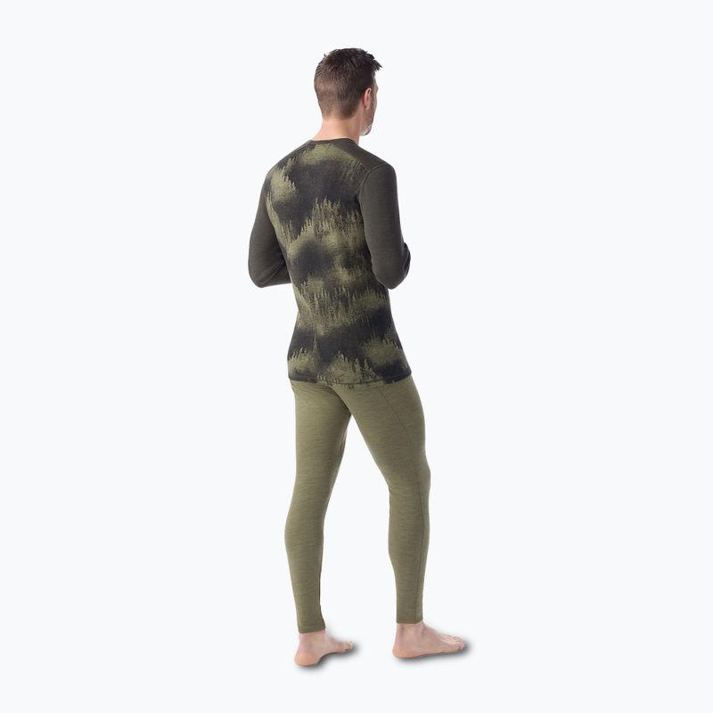 Pánska termoaktívna mikina Smartwool Merino 250 Baselayer Crew Boxed north woods foggy pines 2