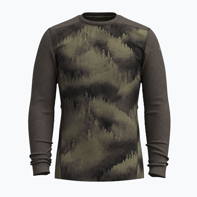 Pánska termoaktívna mikina Smartwool Merino 250 Baselayer Crew Boxed north woods foggy pines 3
