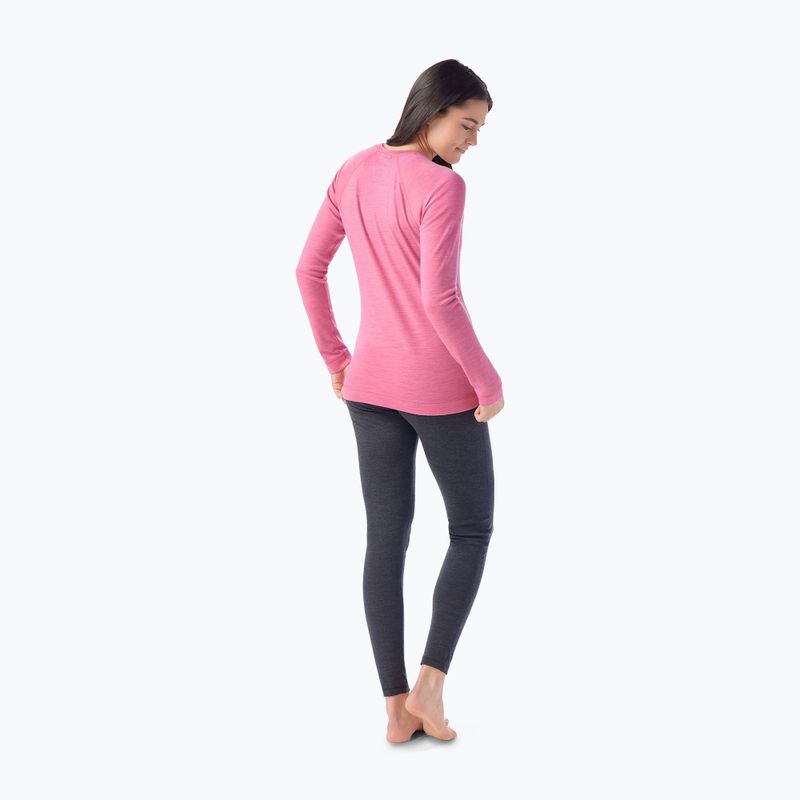 Dámska termoaktívna mikina Smartwool Merino 250 Baselayer Crew Boxed garden pink heather 2