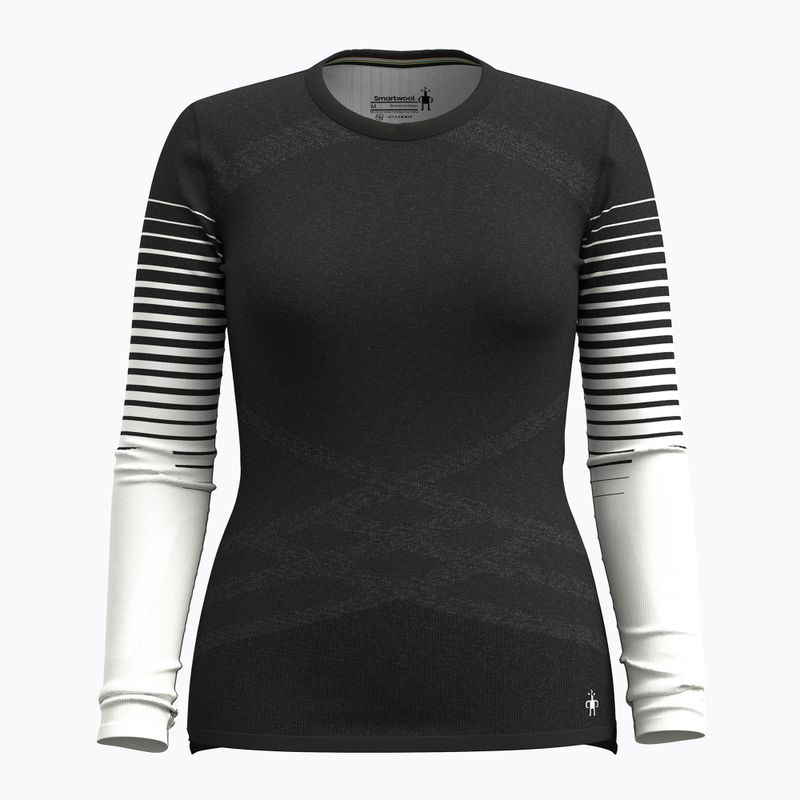 Dámska termoakčná mikina Smartwool Intraknit Thermal Merino Base Layer Pattern Crew black 3