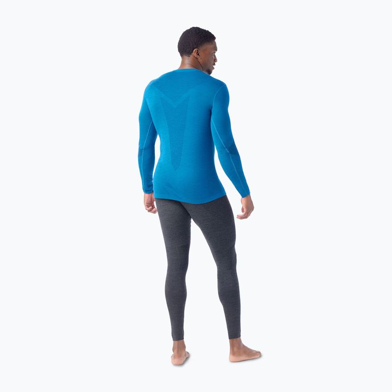 Pánska termoaktívna mikina Smartwool Intraknit Thermal Merino Base Layer Crew nival blue/navy 2