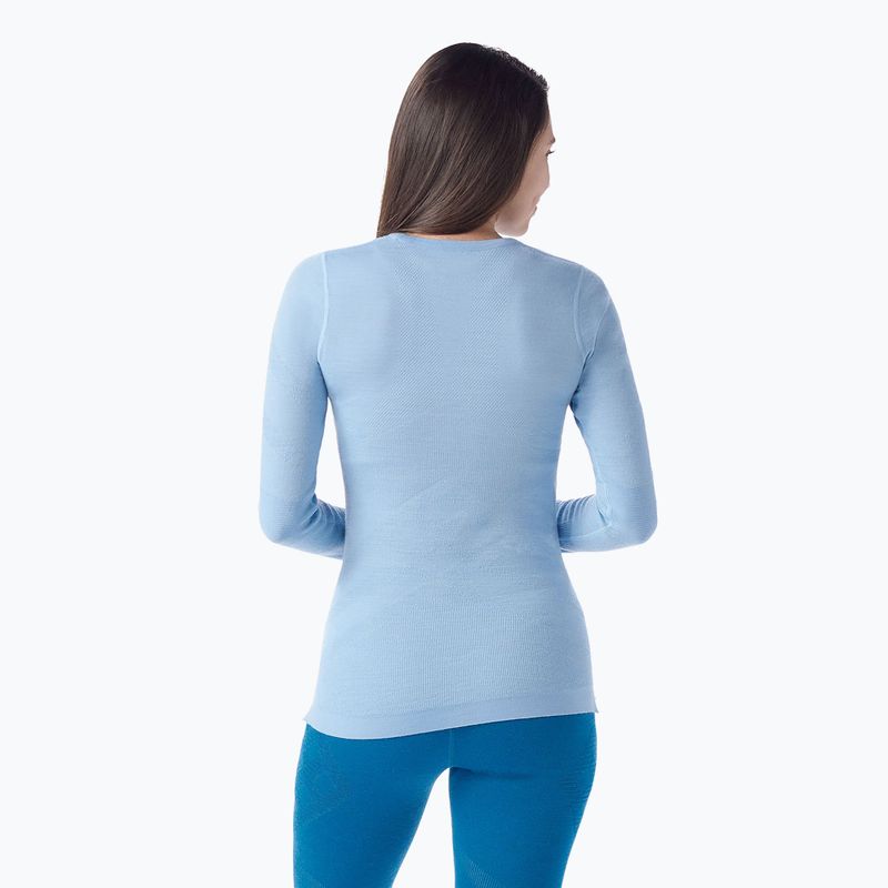Dámska termoakčná mikina Smartwool Intraknit Thermal Merino Baselayer Crew serene blue/white 2