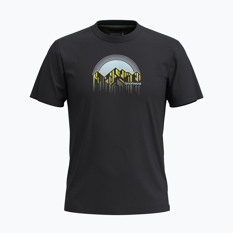 Pánske tričko Smartwool Dusk to Dawn Graphic Short Sleeve black