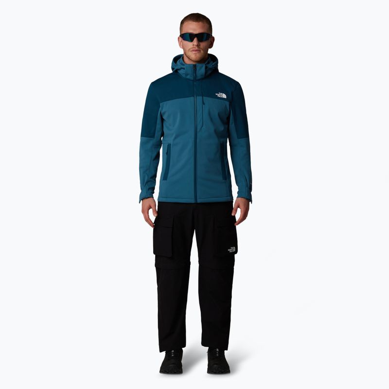 Pánska softshellová bunda The North Face Diablo Softshell s odnímateľnou kapucňou midnight petrol/mallard 2