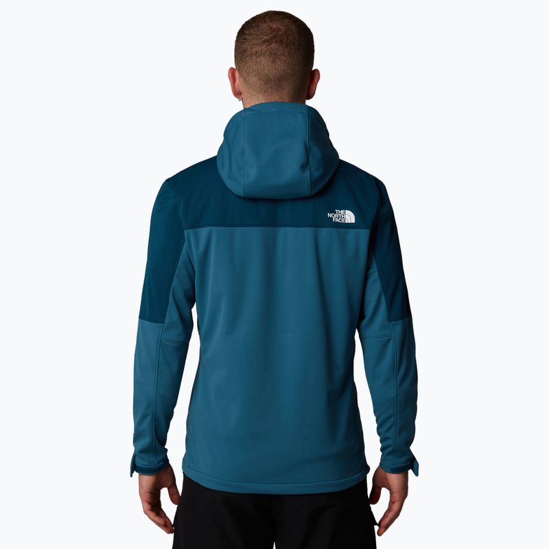 Pánska softshellová bunda The North Face Diablo Softshell s odnímateľnou kapucňou midnight petrol/mallard 3