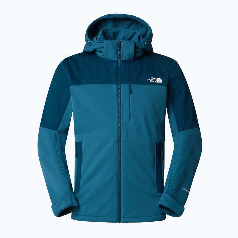 Pánska softshellová bunda The North Face Diablo Softshell s odnímateľnou kapucňou midnight petrol/mallard 5