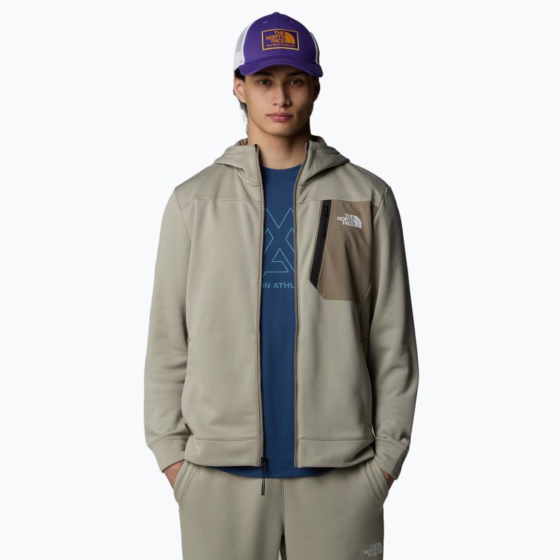 Pánska mikina The North Face Mountain Athletics Full Zip Fleece clay grey/ cavern grey 4