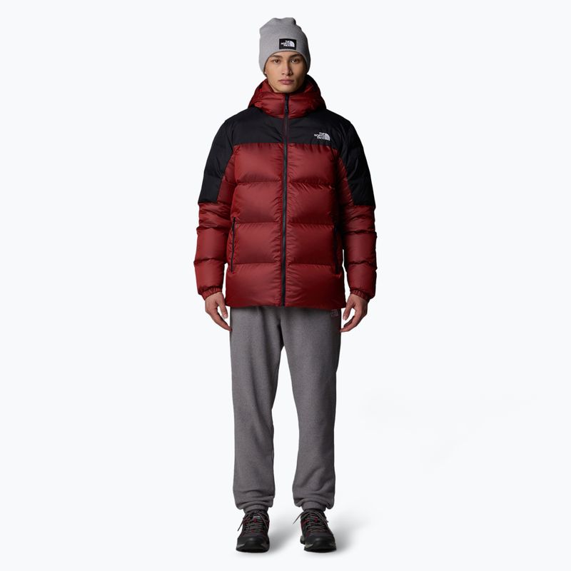 Pánska páperová bunda The North Face Diablo Down 2.0 Hoodie high risk red/black heather 2