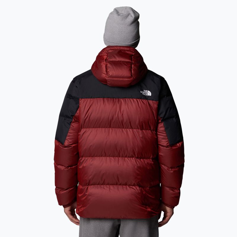 Pánska páperová bunda The North Face Diablo Down 2.0 Hoodie high risk red/black heather 3