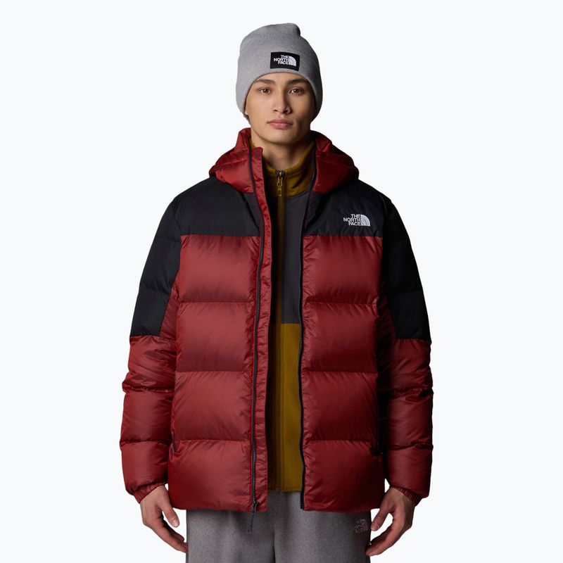 Pánska páperová bunda The North Face Diablo Down 2.0 Hoodie high risk red/black heather 4