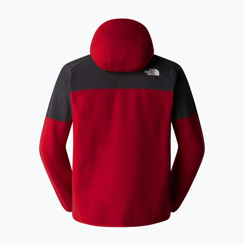 Pánska mikina The North Face Glacier Heavyweight Full Zip HD garnet red/asphalt grey 6