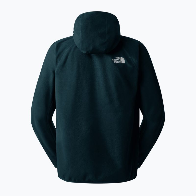 Pánska mikina The North Face 100 Glacier Hoodie midnight petrol 2