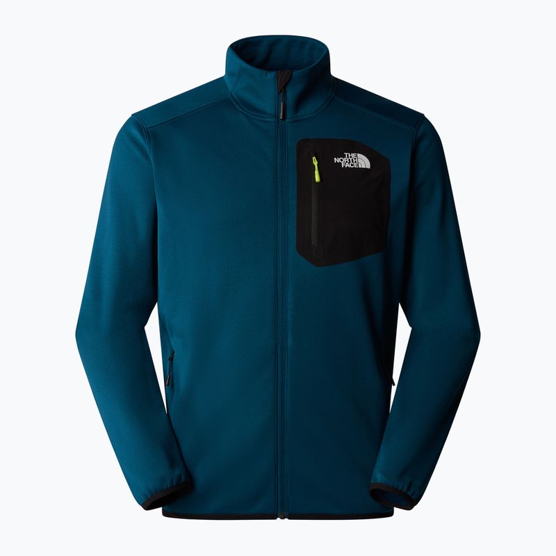 Pánska mikina The North Face Crest FZ midnight petrol/ black 5