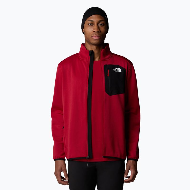 Pánska mikina The North Face Crest FZ garnet red/black 4