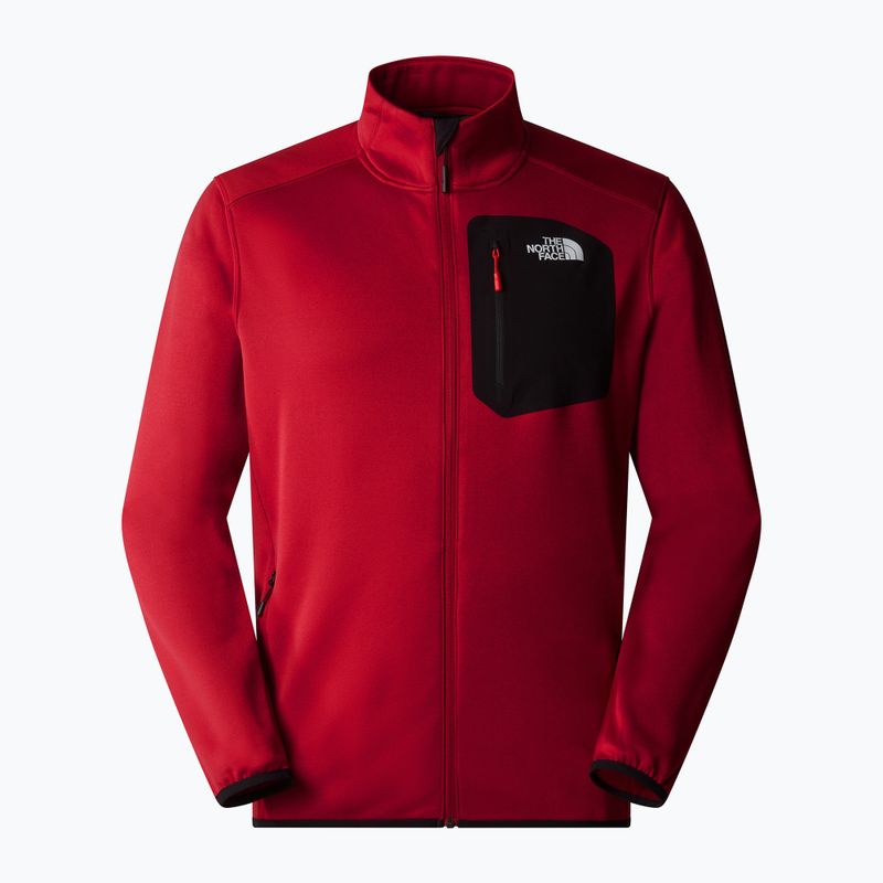 Pánska mikina The North Face Crest FZ garnet red/black 5