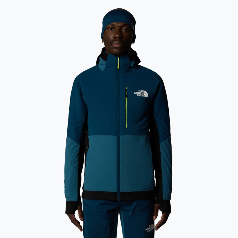 Pánska hybridná bunda The North Face Binntal Hybrid Ventrix Hoodie mallard blue/midnight