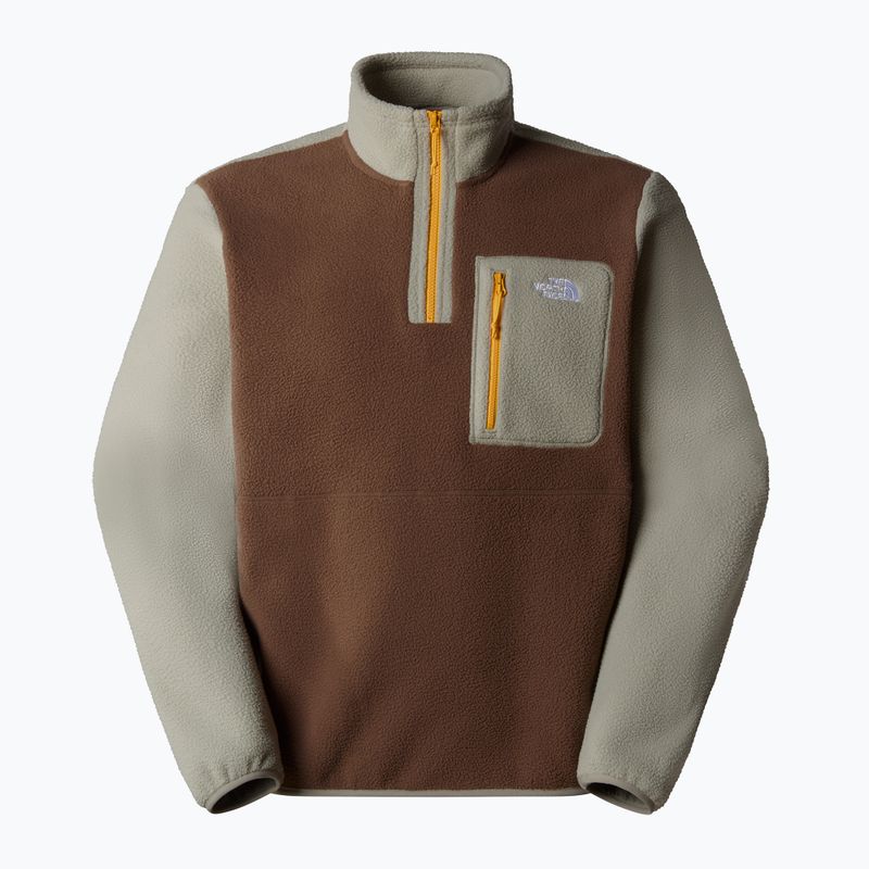 Pánska mikina The North Face Yumiori 1/4 Zip smokey brown/ clay grey/ summit gold 4