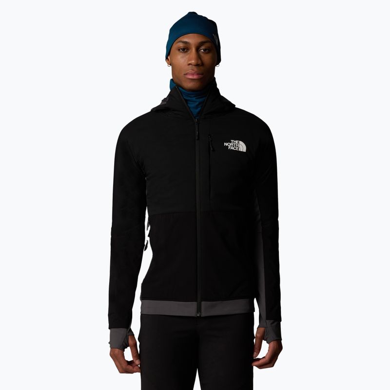 Pánska hybridná bunda The North Face Binntal Hybrid Ventrix Hoodie black/black/ant