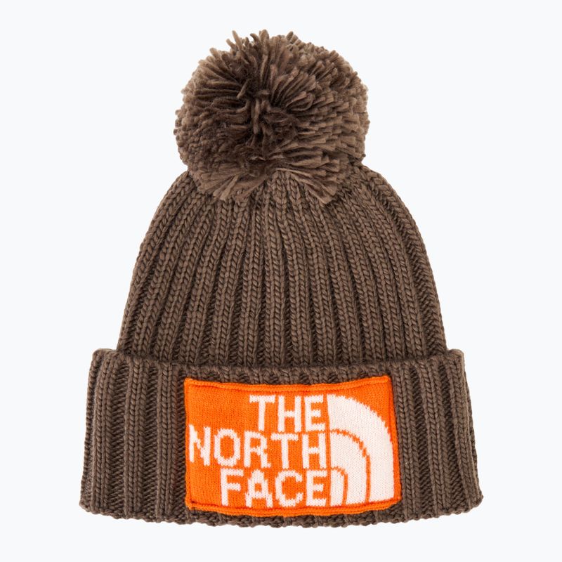 Pánska zimná čiapka The North Face Heritage Ski Tuke smokey brown/orange