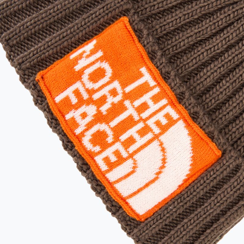 Pánska zimná čiapka The North Face Heritage Ski Tuke smokey brown/orange 3