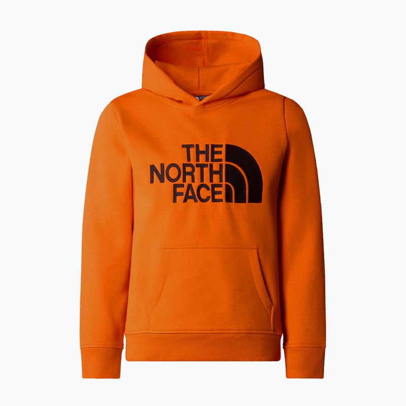 The North Face Drew Peak P/O Hoodie oranžová detská mikina 4