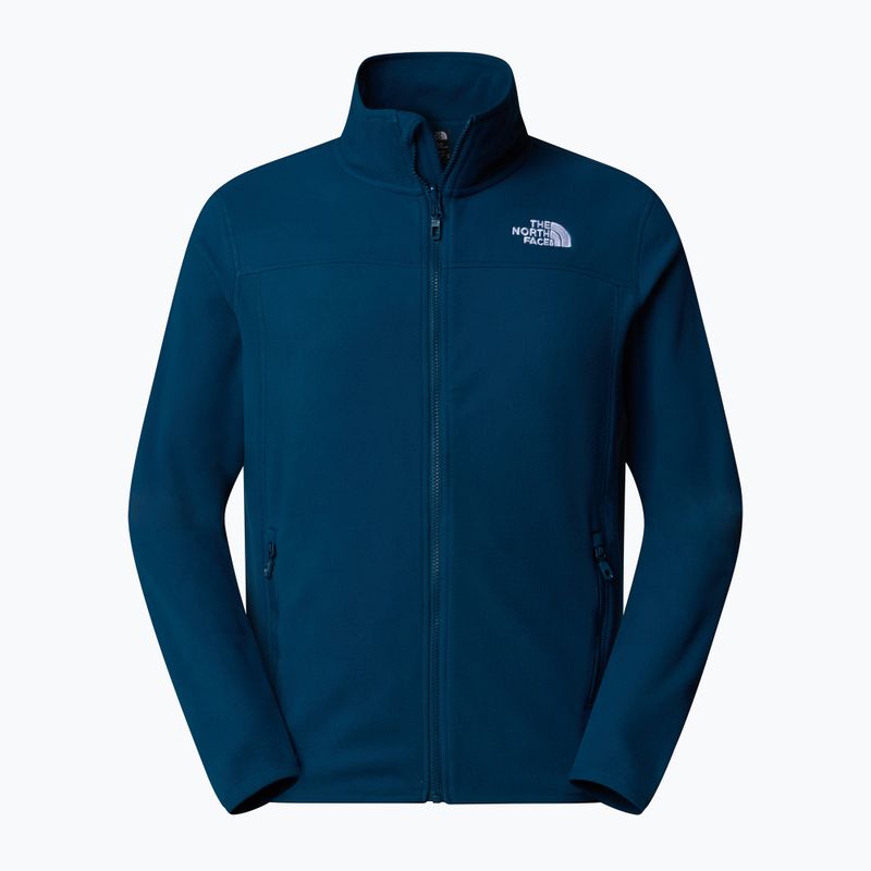 Pánska mikina The North Face 100 Glacier Full Zip midnight petrol