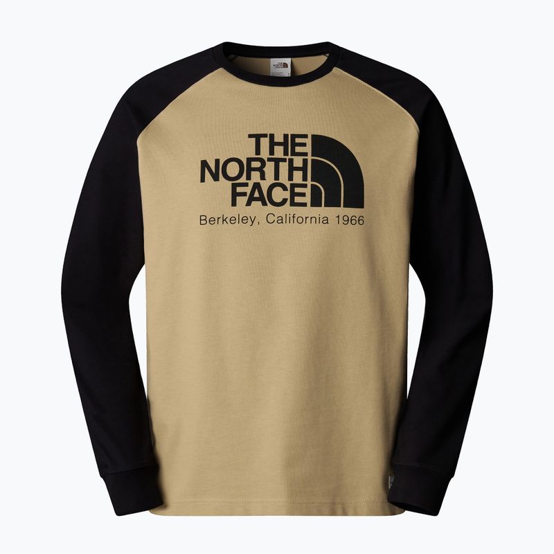 Pánske tričko s dlhým rukávom The North Face Heritage khaki stone/black