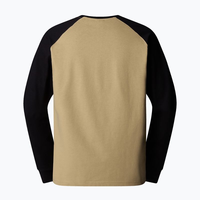 Pánske tričko s dlhým rukávom The North Face Heritage khaki stone/black 2