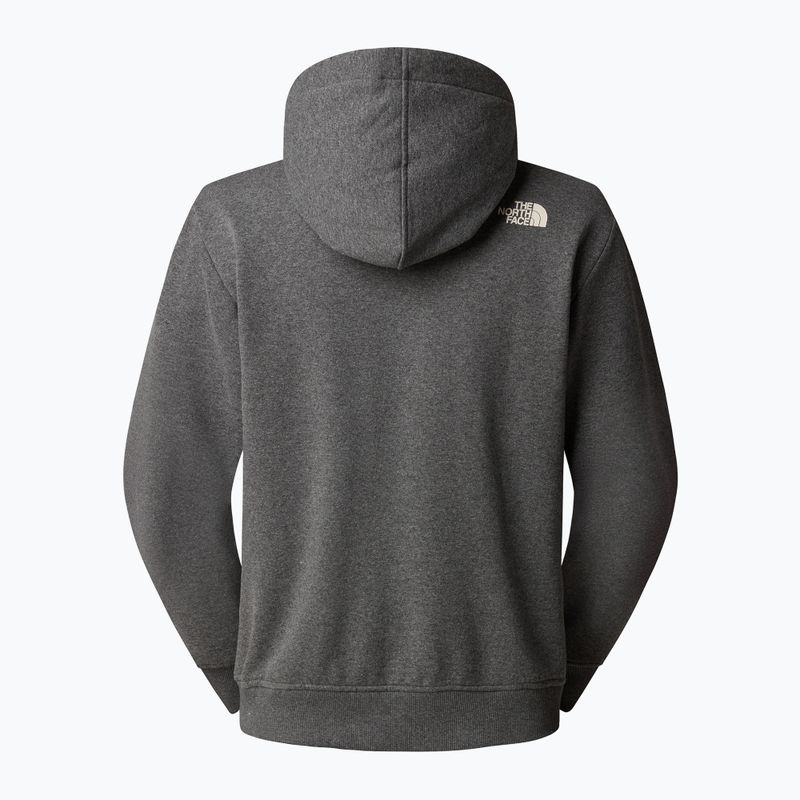 Pánske tričko The North Face Varsity Graphic medium grey heather 5