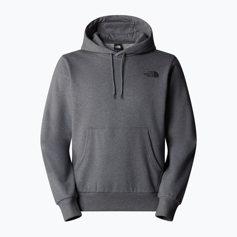 Pánska mikina The North Face Simple Dome Hoodie medium grey heather 4