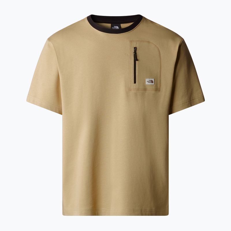 Pánske tričko The North Face Heritage Pocket Tee khaki stone 4