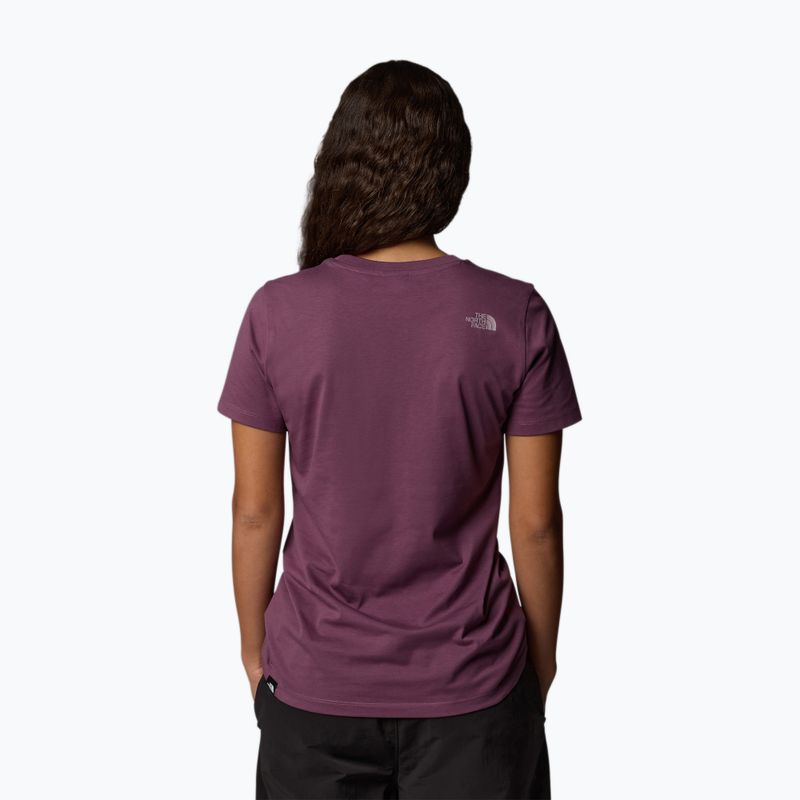 Dámske tričko The North Face Easy midnight mauve/purple 3