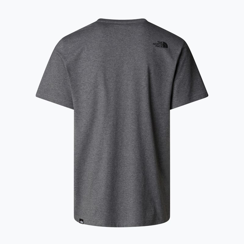 Pánske tričko The North Face Easy t-shirt tnf medium grey heather 5